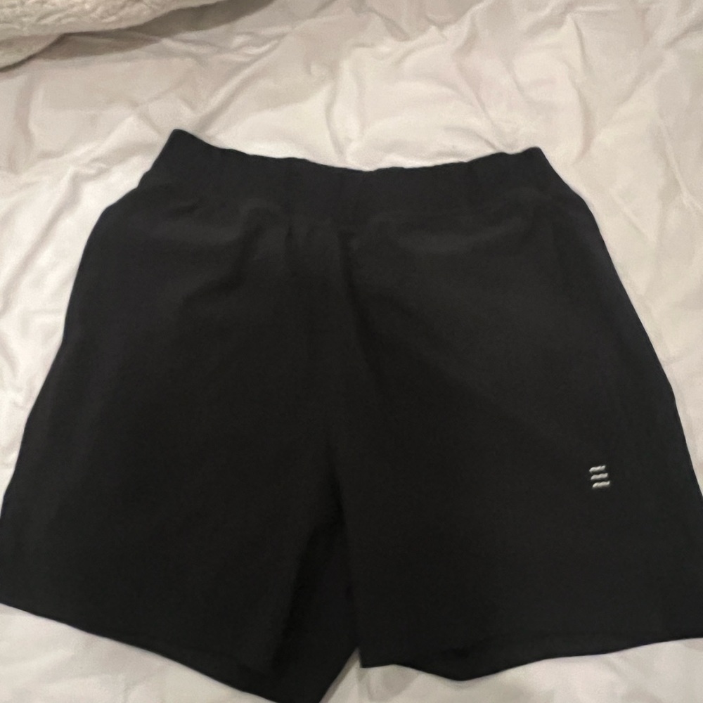 Men's Black Athletic Free Fly Shorts